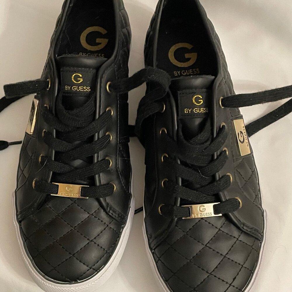 G BY GUESS, GG Backer2, Size 9.5 M, Faux Leather, Quilted